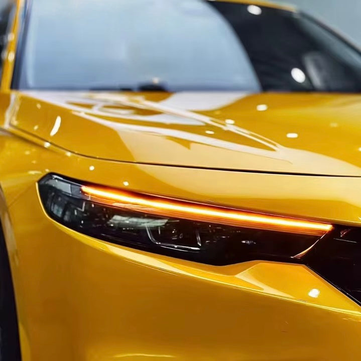 Satin Metallic Maple Leaf Yellow