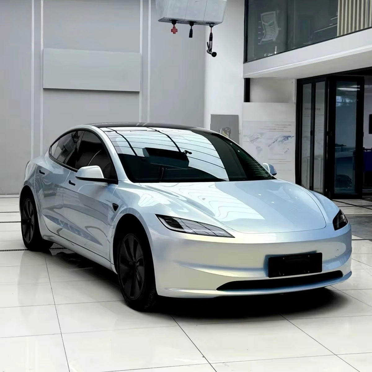 Color Shift Metallic Blue White Gold